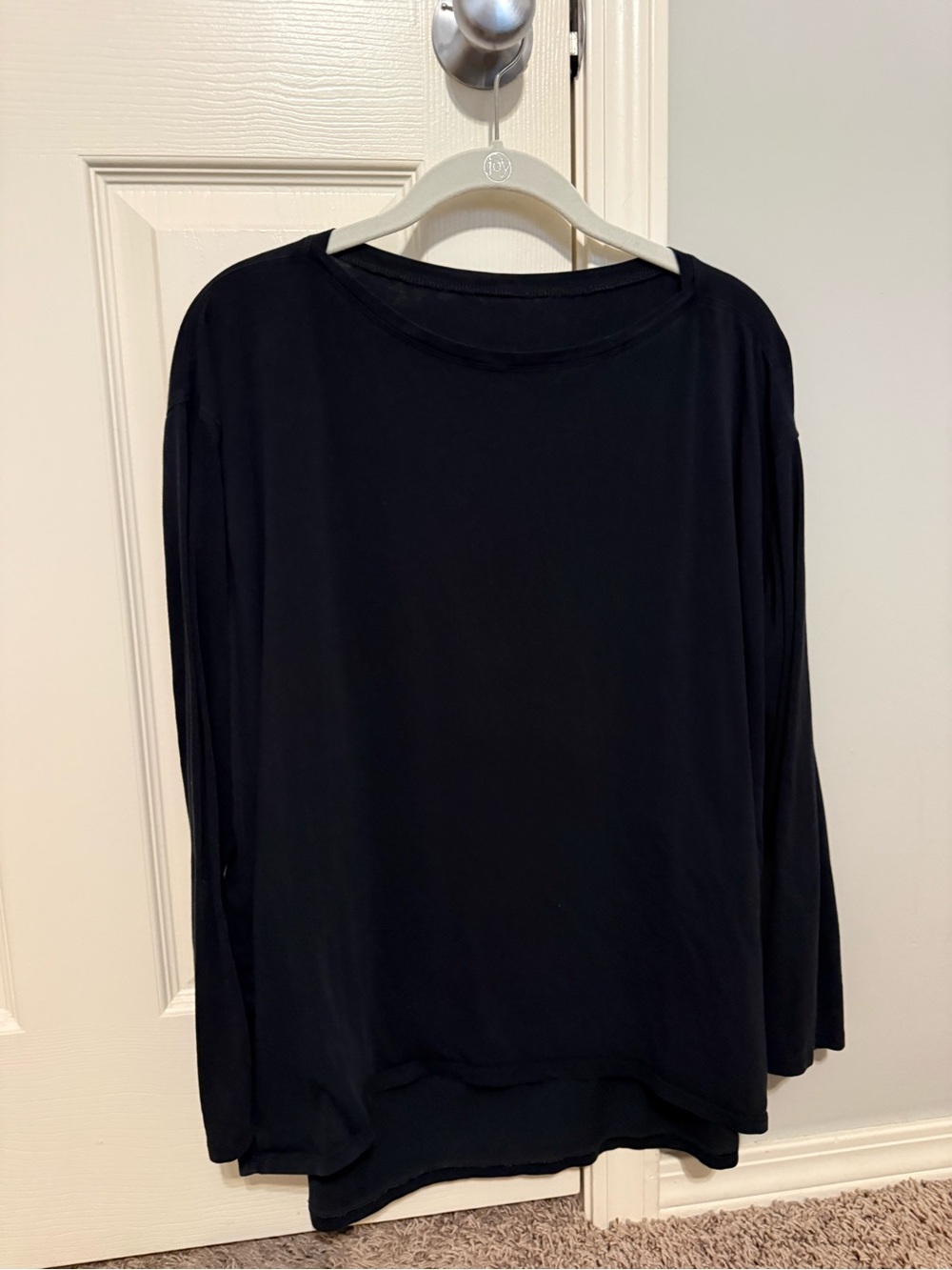 CRZ YOGA Pima Cotton Boatneck Long Sleeve